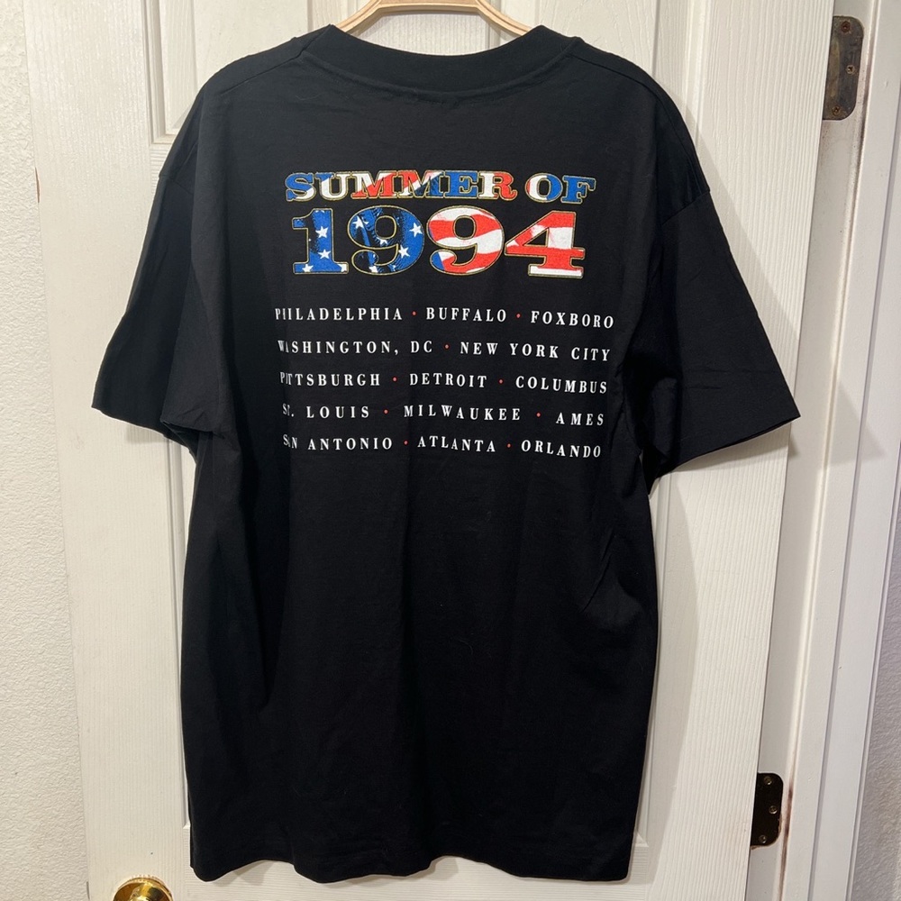 VINTAGE ELTON JOHN SUMMER 1994 AMERICAN TOUR CONCERT TEE T-SHIRT Mens XL Black